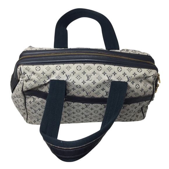 Louis Vuitton Navy Monogram Mini Lin Josephine GM Satchel - Picture 3 of 16